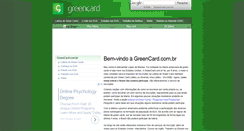 Desktop Screenshot of greencard.com.br