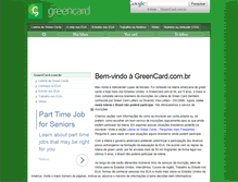 Tablet Screenshot of greencard.com.br